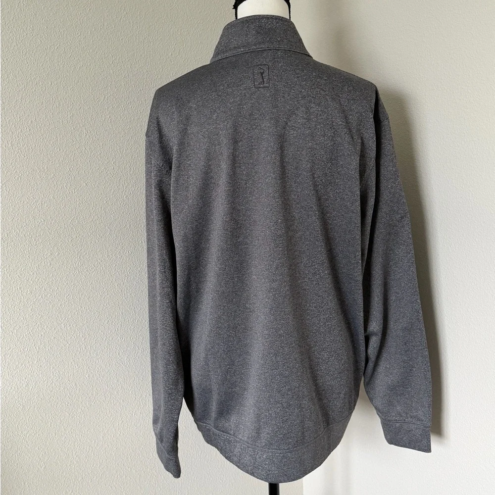PGA Tour Gray Lightweight Quarter Zip Jacket